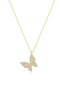Heliophilia Silver Collar de Plata de Ley 925 con Circón en Oro y Blanco
